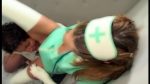 Glamour nurse anal in latex gloves and stockings