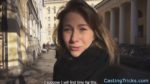 Amateur cutie banged after blowjob at casting