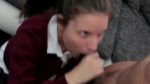 Young girl Anita Bellini sucks cock