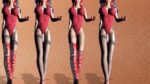 walk of beauty 3d, traummädchen geht und dresses