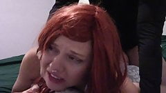 Amateur Whore’s First Time Forced Painful Anal, She Cries and Begs