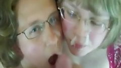 Mutter und (nicht) Tochter ins Gesicht gespritzt Part 2
